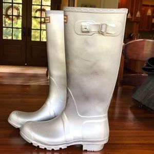 Hunter Silver Boots